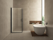 hoekinstap met 2 draaideuren