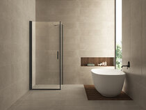 swingdeur + vaste wand