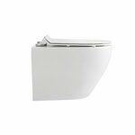 aloni eco wandcloset 49cm diep + zitting softclose rimfree kleur glans wit