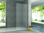 aloni inloopdouche 900x2000mm helder veiligheidsglas 8mm met stabilisatiestang wand