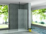 aloni inloopdouche 1200x2000mm helder veiligheidsglas 8mm met stabilisatiestang plafond