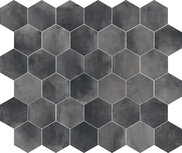 industrial hexacon black 200x200mm doos 0.64m2