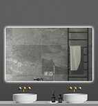 crea spiegel 800x600mm met verdekte led verlichting en anti condens