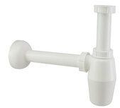 bekersifon + muurbuis wit