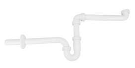 ruimte besparende sifon wit