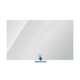 crea spiegel 1000x600mm met verdekte led verlichting en anti condens