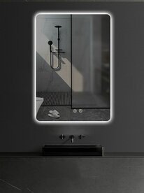 crea spiegel 600x800mm met verdekte led verlichting en anti condens