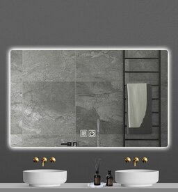 crea spiegel 1200x600mm met verdekte led verlichting en anti condens