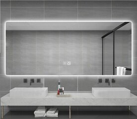 crea spiegel 1600x600mm met verdekte led verlichting en anti condens