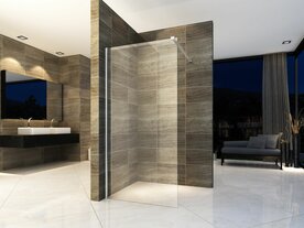 aloni inloopdouche 600x2000mm helder veiligheidsglas 8mm kleur chroom