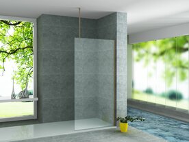 aloni inloopdouche 800x2000mm helder veiligheidsglas 8mm met stabilisatiestang plafond