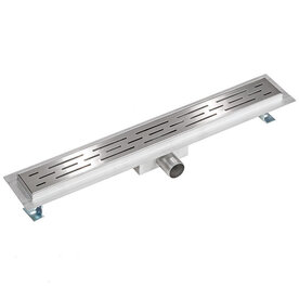 rvs douchegoot met flens maat 700x70x67mm standaard rooster