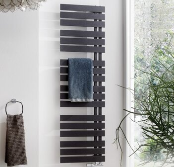 hsk yenga designradiator maat 600x1186mm grafiet zwart