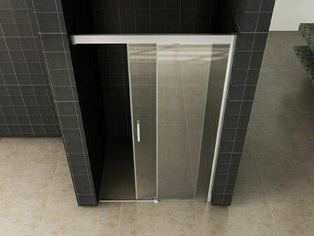 schuifdeur softclose 2.0 maat 1400x2000mm 8mm helder nano glas