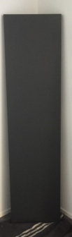 hsk atelier line design radiator afmeting 1806x456mm kleur grafiet mat zwart
