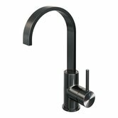 brauer gun metal edition hoge opbouw wastafelmengkraan met platte uitloop