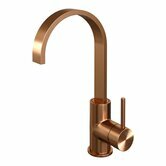 brauer copper edition hoge opbouw wastafelmengkraan met platte uitloop