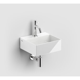 Clou Flush fontein 280x270mm inclusief plug met kraangat keramiek glanzend wit