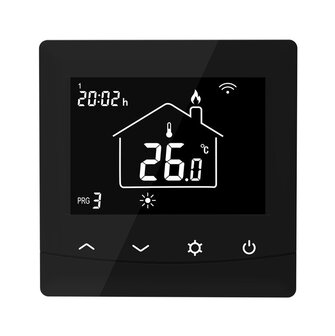 optima w thermostaat kleur zwart
