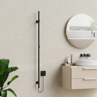 BLR ELEKTRISCHE STAAFHANDDOEKDROGER - ENKEL - MET DIGITALE, PROGRAMEERBARE THERMOSTAAT - 60W - &Oslash;25MM - 1500X63X127MM