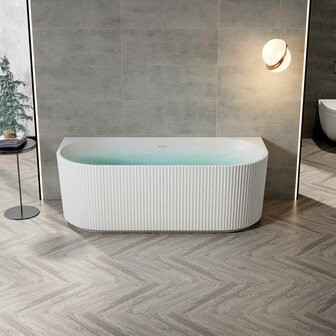 creavit back to wall ligbad maat 1700x780x580mm kleur glans wit