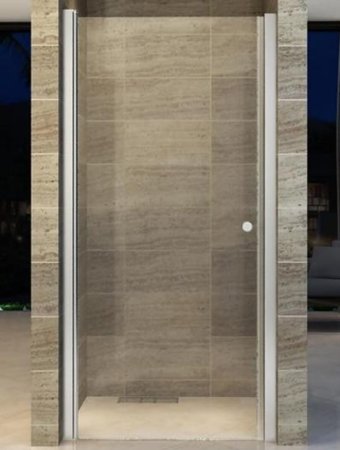 nisdeur swing maat 1000x1900mm aluminium profiel 6mm helder glas 
