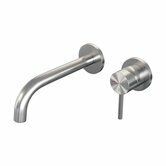 brauer brushed edition inbouw wastafelkraan met gebogen uitloop