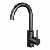 brauer black edition hoge opbouw wastafelmengkraan met ronde uitloop