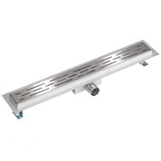 rvs douchegoot met flens maat 700x70x67mm standaard rooster