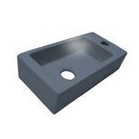 fontein mini block rechts maat 360x180x90mm kleur antraciet grijs fontein mini block rechts maat 360x180x90mm kleur antraciet grijs
