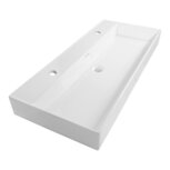 wastafel legend maat 100x46cm met 2 kraangaten kleur wit wastafel legend maat 100x46cm met 2 kraangaten kleur wit