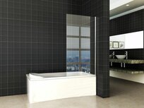 badwand vast 800x1500mm kleur aluminium helder glas nano badwand vast 800x1500mm kleur aluminium helder glas nano