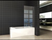 badwand draaibaar maat 800x1400mm kleur mat zwart helder glas nano badwand draaibaar maat 800x1400mm kleur mat zwart helder glas nano