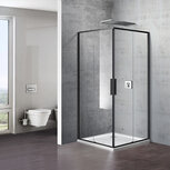 dtg hoekinstap 880x880x1900mm profiel mat zwart helder glas 6mm dtg hoekinstap 880x880x1900mm profiel mat zwart helder glas 6mm