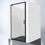 b design nisdeur 700x2000mm zwart profiel helder glas 8mm nano b design nisdeur 700x2000mm zwart profiel helder glas 8mm nano
