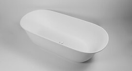 Lieke vrijstaand bad 1615x760x510mm cast marble Lieke vrijstaand bad 1615x760x510mm cast marble