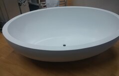 Loeffi II vrijstaand ligbad 1690x1115x480mm cast marble Loeffi II vrijstaand ligbad 1690x1115x480mm cast marble