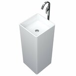 Wendy vrijstaande wastafel solid surface 370x370x900mm Wendy vrijstaande wastafel solid surface 370x370x900mm