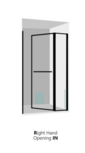drench border nisdeur rechts 1020x2100mm kleur mat zwart helder glas drench border nisdeur rechts 1020x2100mm kleur mat zwart helder glas