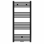 blr handdoekradiator 1200x600mm (616w) met middenaansluiting kleur mat zwart blr handdoekradiator 1200x600mm (616w) met middenaansluiting kleur mat zwart