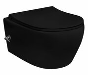 aloni wandcloset + bidet spoeler warm koud kleur mat zwart hendel chroom aloni wandcloset + bidet spoeler warm koud kleur mat zwart hendel chroom