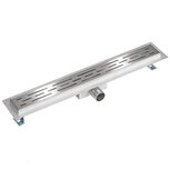 rvs douchegoot met flens maat 600x70x67mm standaard rooster rvs douchegoot met flens maat 600x70x67mm standaard rooster