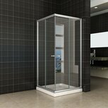 eco hoekinstap schuif maat 900x900x1900mm aluminium profiel helder 5mm glas eco hoekinstap schuif maat 900x900x1900mm aluminium profiel helder 5mm glas
